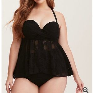 Torrid Vixen Collection lace sexy swimsuit top